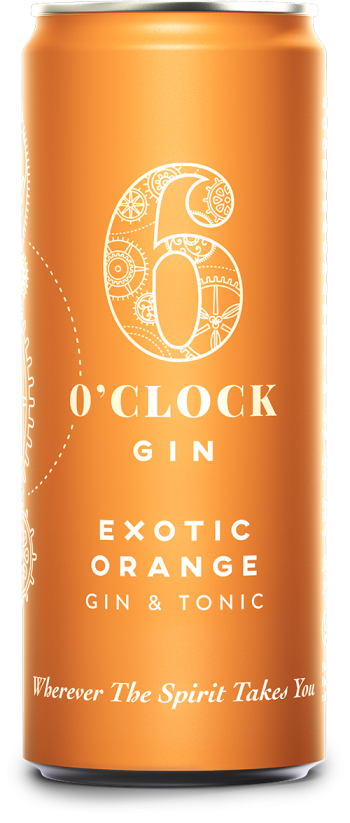 6 O'clock Gin Exotic Orange Gin & Tonic RTD Can