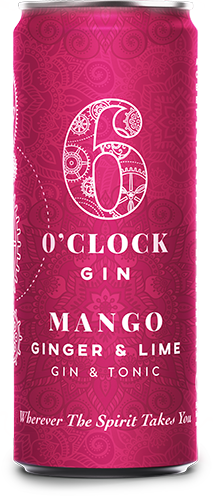 6 O'clock Gin Mango Ginger & Lime Gin & Tonic RTD