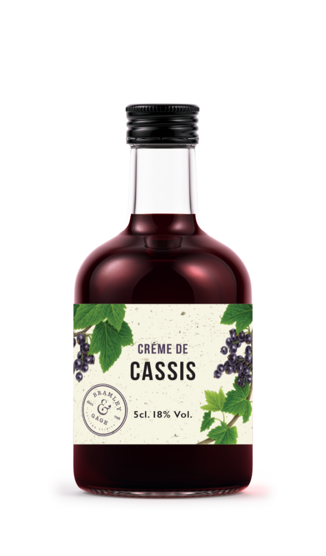 6 O'clock Gin, Bramley & Gage Creme de Cassis 5cl Bottle