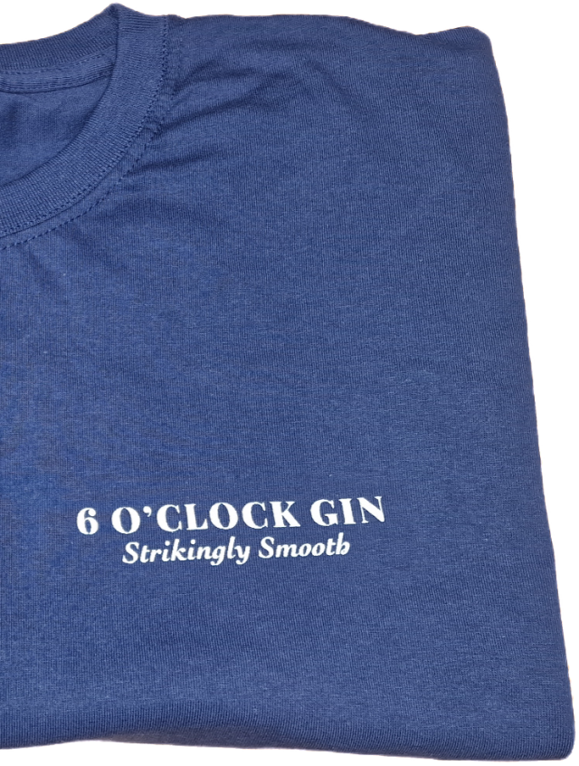 6 O'clock Gin Botanicals T-Shirt - Front Logo