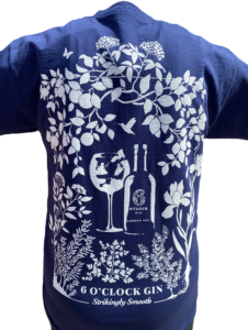 6 O’clock Gin Branded T-Shirt – Limited-Edition Botanical Design
