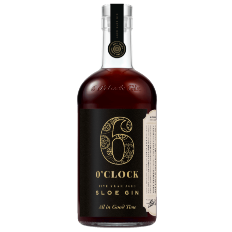 A bottle of 5 year aged Sloe Gin