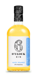 Hazy orange bottle of gin
