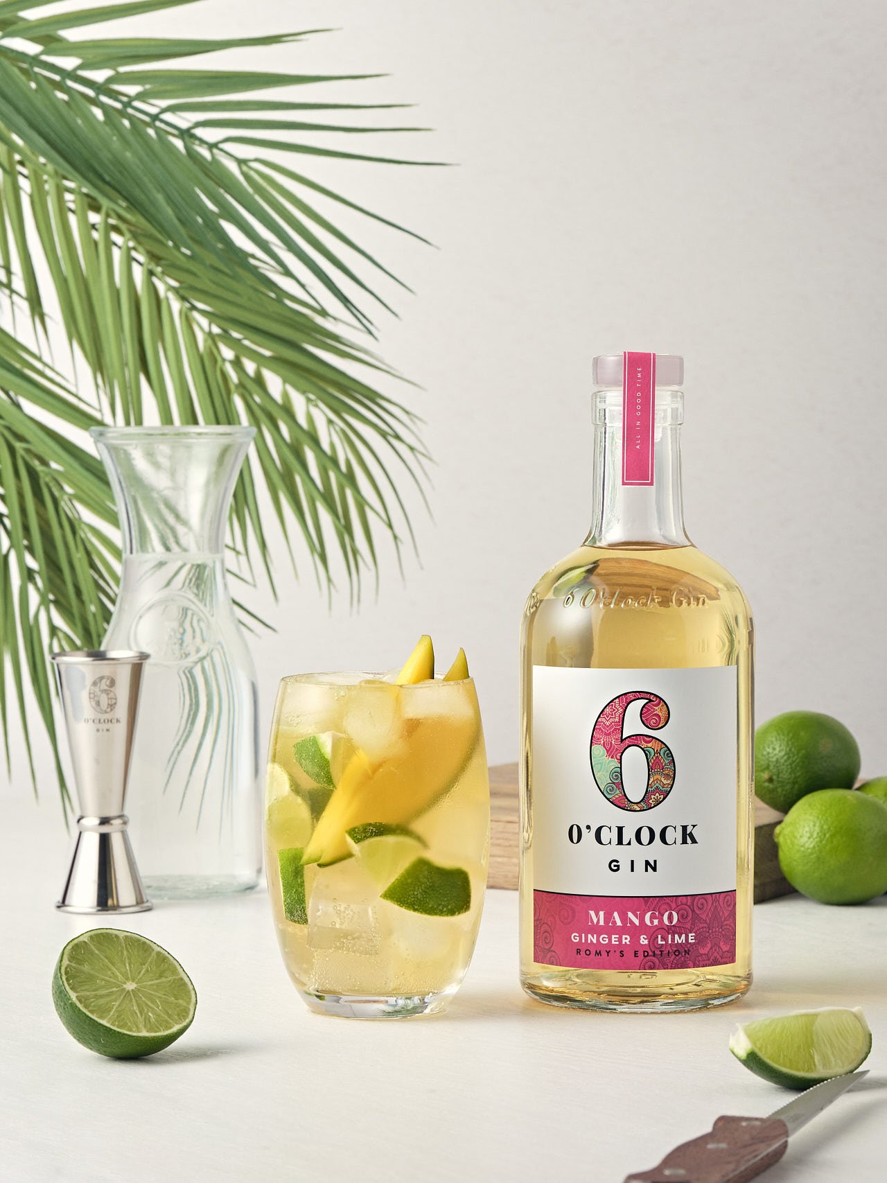 Mango Ginger & Lime Collins cocktail
