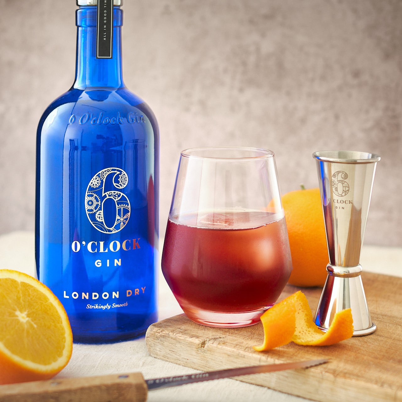 Negroni Cocktail by 6 O'clock Gin